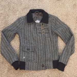 Element zip up jacket with stripes